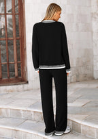 PRETTYGARDEN Lounge Sets for Women Fall Loungewear 2 Piece Outfits Cardigan Sweaters Track Suit Matching Winter Clothing
