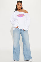 Von Dutch Off Shoulder Sweatshirt