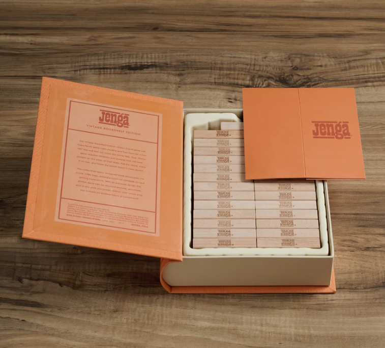 Board Game: Jenga Vintage Bookshelf Edition