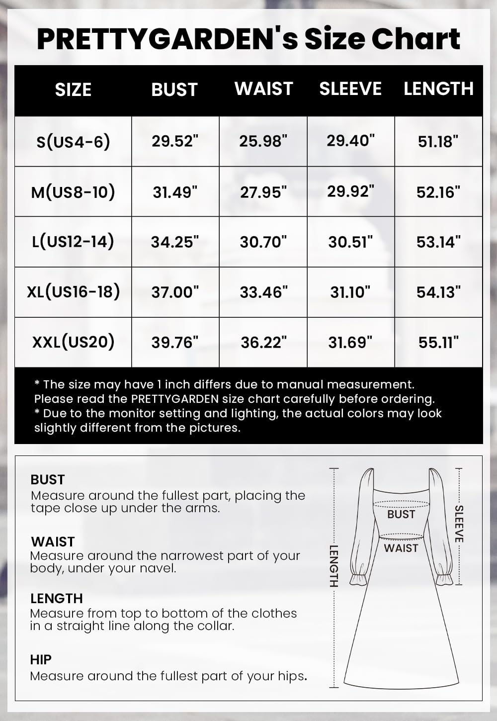 PRETTYGARDEN Women Fall Long Sleeve Smocked Maxi Dress Casual Square Neck Swiss Dot Tiered Ruffle Flowy Spring Pocket Dresses