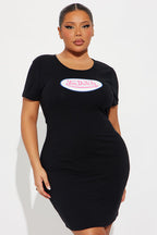Von Dutch Logo T Shirt Mini Dress