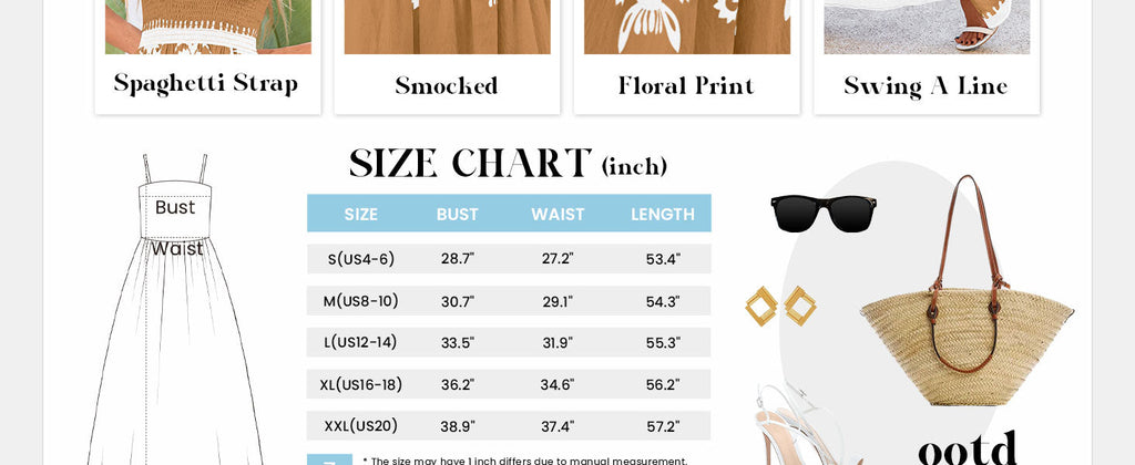 PRETTYGARDEN Summer Dress for Women Floral Sundress Spaghetti Strap Flowy Beach Vacation Boho Maxi Dresses