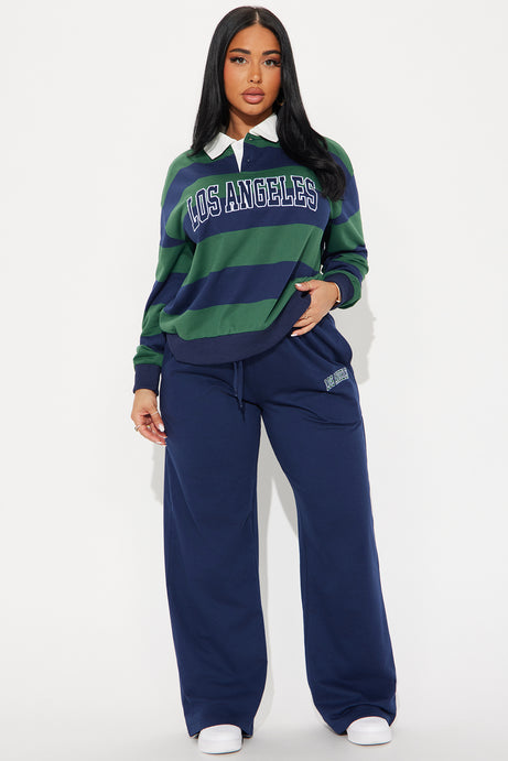 Sporty Day Wide Leg Pant Set