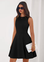 PRETTYGARDEN A Line Dresses for Women Elegant Classy Sleeveless Summer Short Tank Cocktail Party Spring Mini Dress