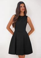 PRETTYGARDEN A Line Dresses for Women Elegant Classy Sleeveless Summer Short Tank Cocktail Party Spring Mini Dress