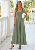 PRETTYGARDEN Cocktail Dresses for Women Formal Summer Sleeveless A Line Long Flowy Spring Wedding Guest Party Midi Dress