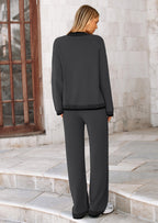PRETTYGARDEN Lounge Sets for Women Fall Loungewear 2 Piece Outfits Cardigan Sweaters Track Suit Matching Winter Clothing