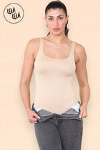Square Neck Sculpting Thong Bodysuit in Nude