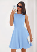 PRETTYGARDEN A Line Dresses for Women Elegant Classy Sleeveless Summer Short Tank Cocktail Party Spring Mini Dress