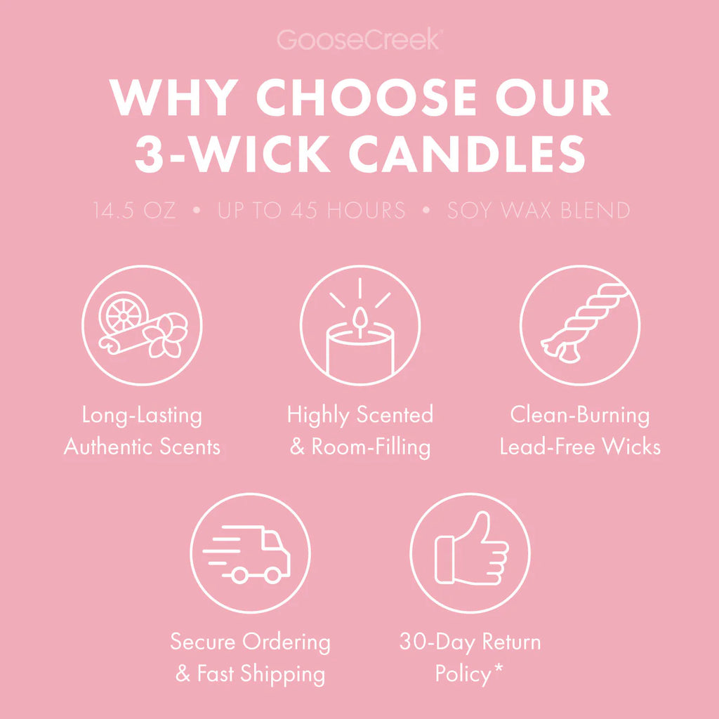 Sweet Salt Water Taffy 3-Wick Candle