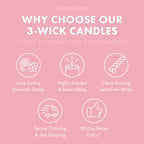 Sweet Salt Water Taffy 3-Wick Candle