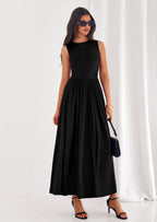 PRETTYGARDEN Summer Maxi Dresses for Women Sleeveless A Line Flowy Long Casual Sundress Wedding Guest Fashion Clothing