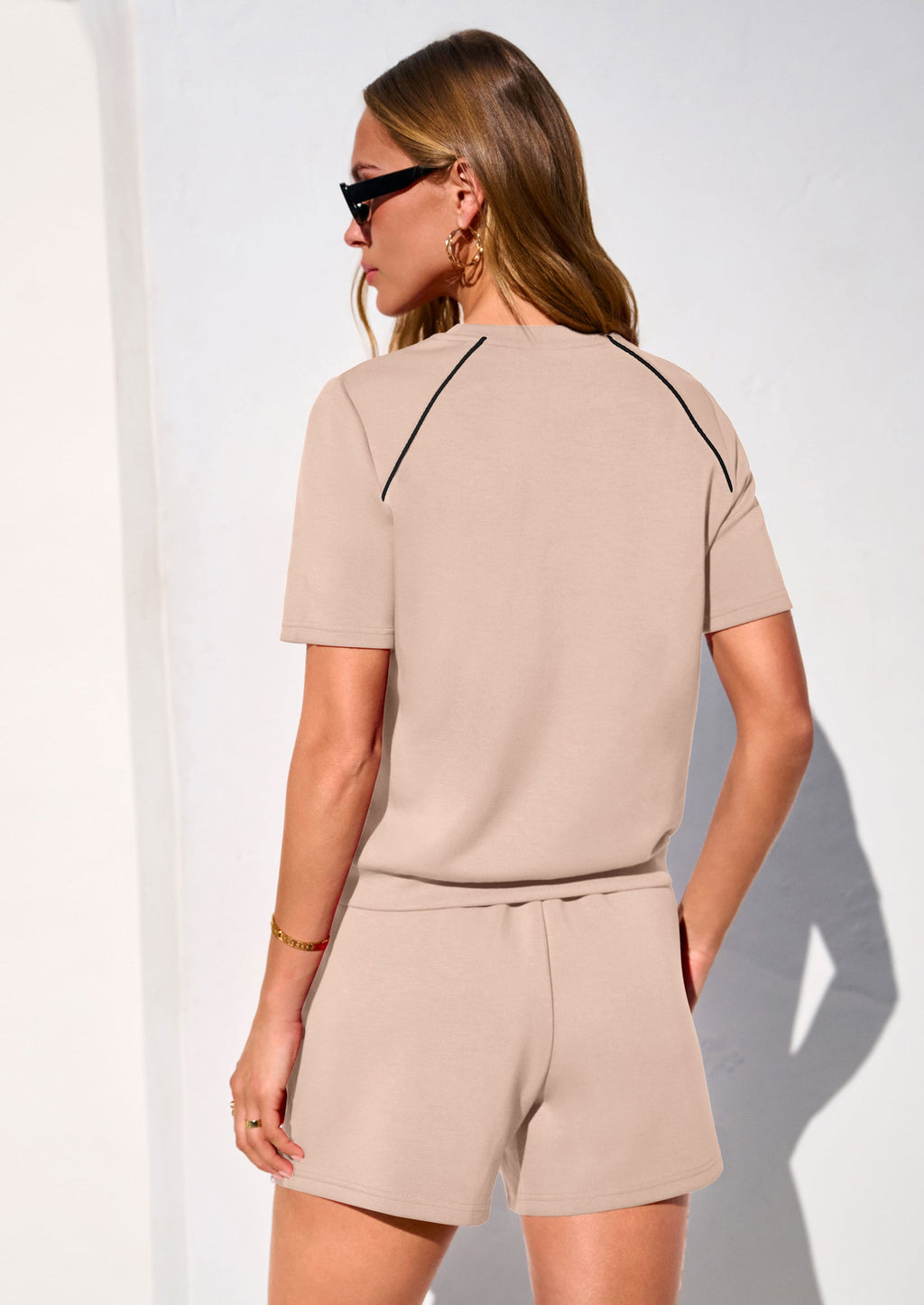 PRETTYGARDEN Sweatsuits Women 2 Piece Outfit Summer Lounge Shorts Sets Matching Spring Travel Beach Vacation Clothes