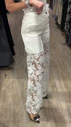 Women's Lace Patchwork Casual Jeans