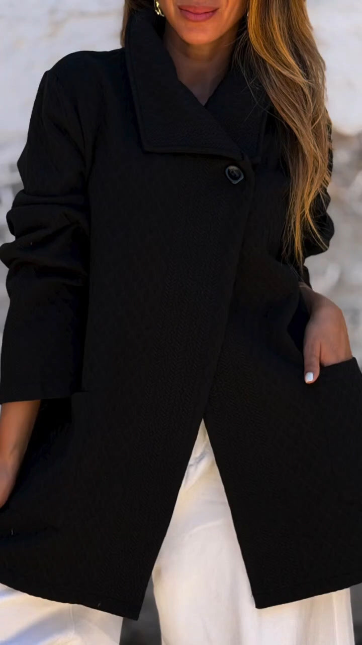 Women Collar Style Casual Coat