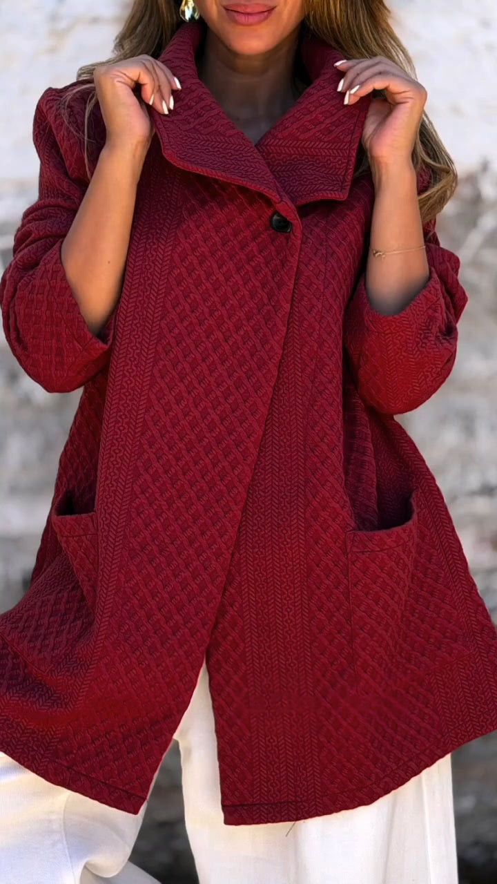 Women Collar Style Casual Coat