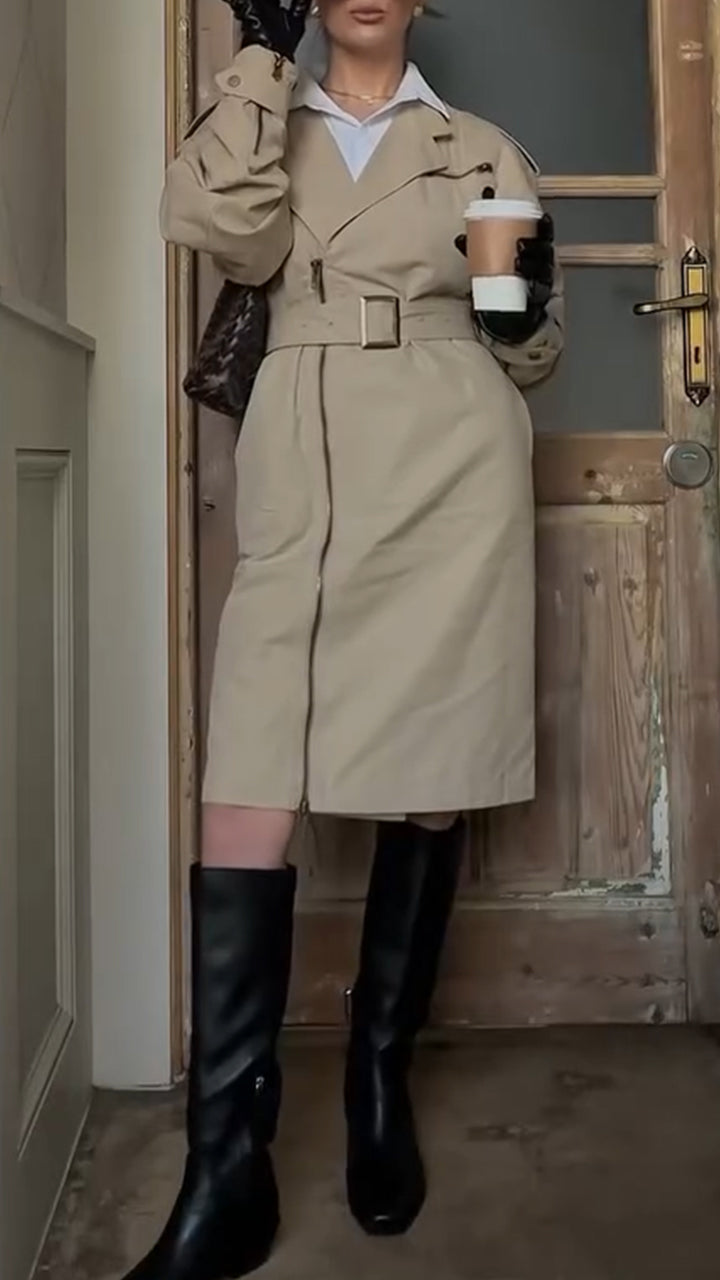 Women Collar Style Temperament Casual Coat