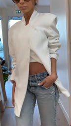 Women Round Neck Casual Jacket