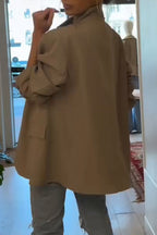 Women Round Neck Casual Jacket