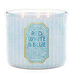 Red, White & Blue 3-Wick Candle