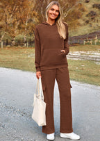 PRETTYGARDEN 2 Piece Sets For Women Fall Sweatsuits Outfits Lounge Matching Hoodie Set Travel Track Suits Winter Clothes