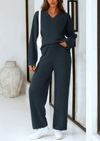 PRETTYGARDEN Lounge Sets for Women Two Piece Sweaters Pajama Set Fall Fashion Loungewear Outfits Matching Winter Clothes