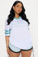 Von Dutch Rhinestone Jersey Tee