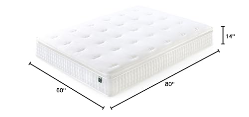 Zinus Lumbar+ Premium 14 Inch Memory Foam Mattress, Lumbar Support, Targeted Pressure Relief, Cooling Gel and Green Tea, Cool-to-The-Touch Cover, Medium Firm Feel, CertiPUR US Certified, King