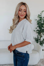 Lorraine Pinstripe Top