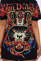 Von Dutch Flame T-Shirt Dress