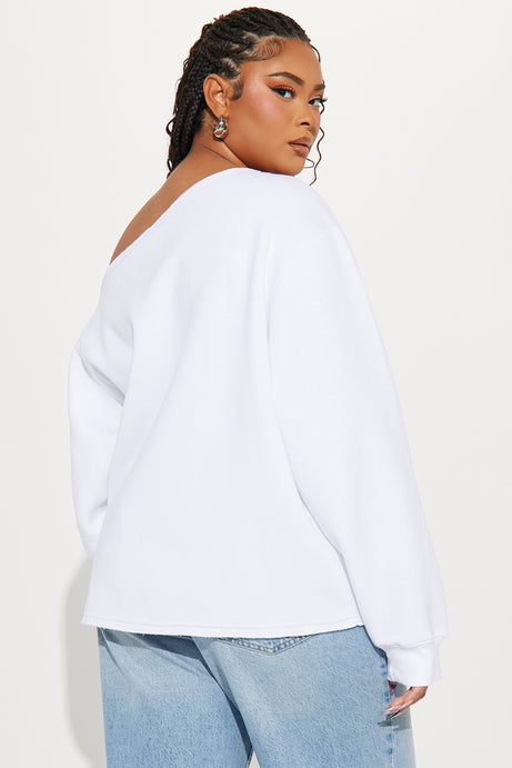 Von Dutch Off Shoulder Sweatshirt