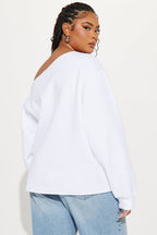 Von Dutch Off Shoulder Sweatshirt
