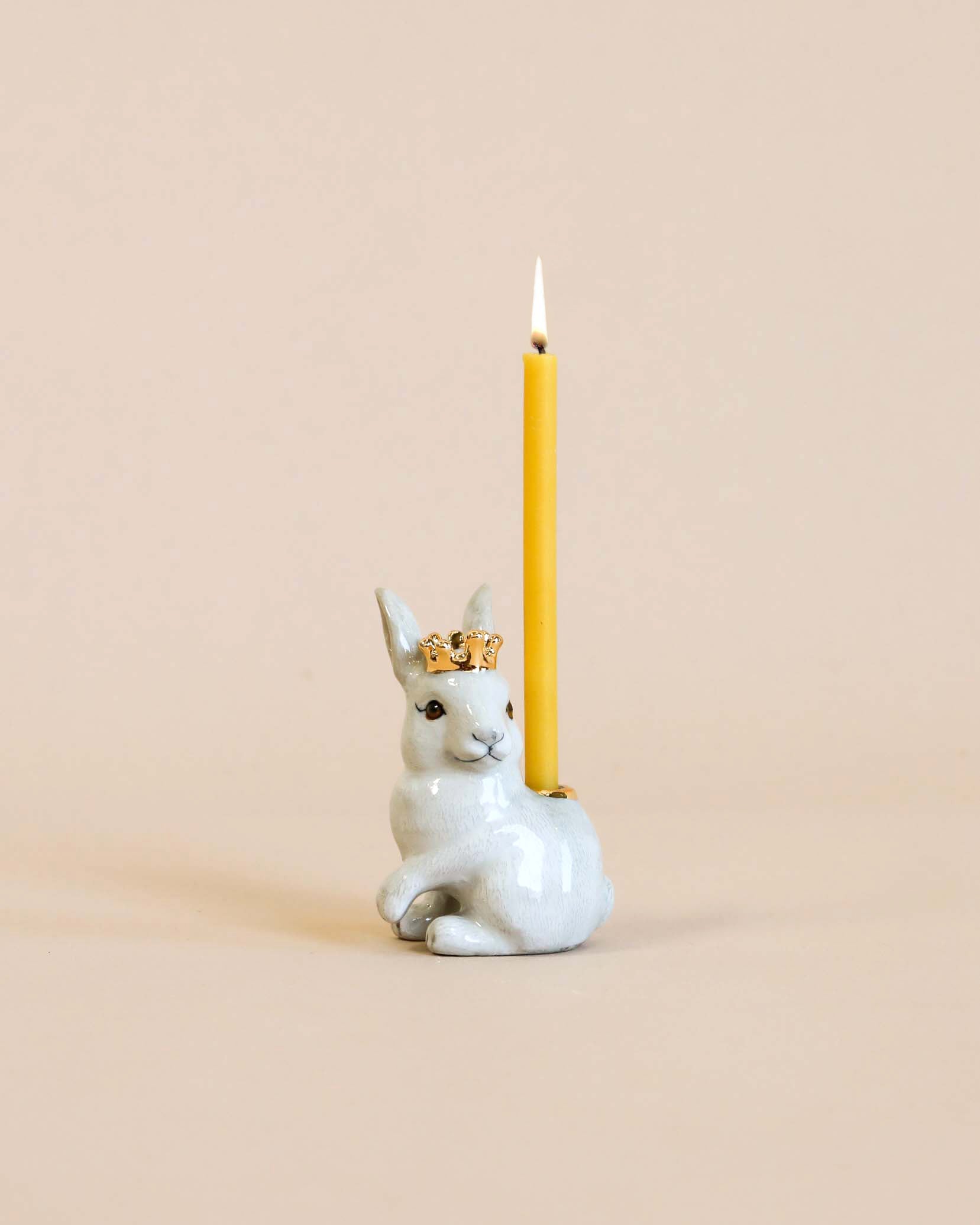Royal White Rabbit Cake Topper - Final Sale