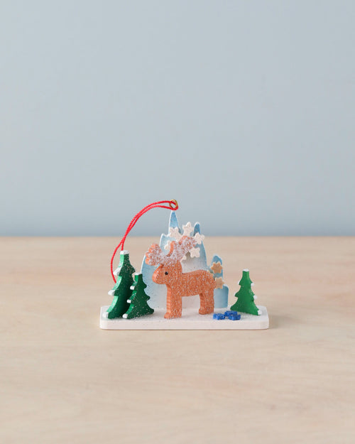 Christian Ulbricht Ornament - Ice Landscape With Reindeer