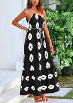 PRETTYGARDEN Women's Summer Maxi Dresses One Shoulder Printed Flowy Boho Beach Vacation Long Sundress