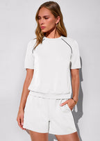 PRETTYGARDEN Sweatsuits Women 2 Piece Outfit Summer Lounge Shorts Sets Matching Spring Travel Beach Vacation Clothes
