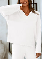 PRETTYGARDEN Lounge Sets for Women Two Piece Sweaters Pajama Set Fall Fashion Loungewear Outfits Matching Winter Clothes