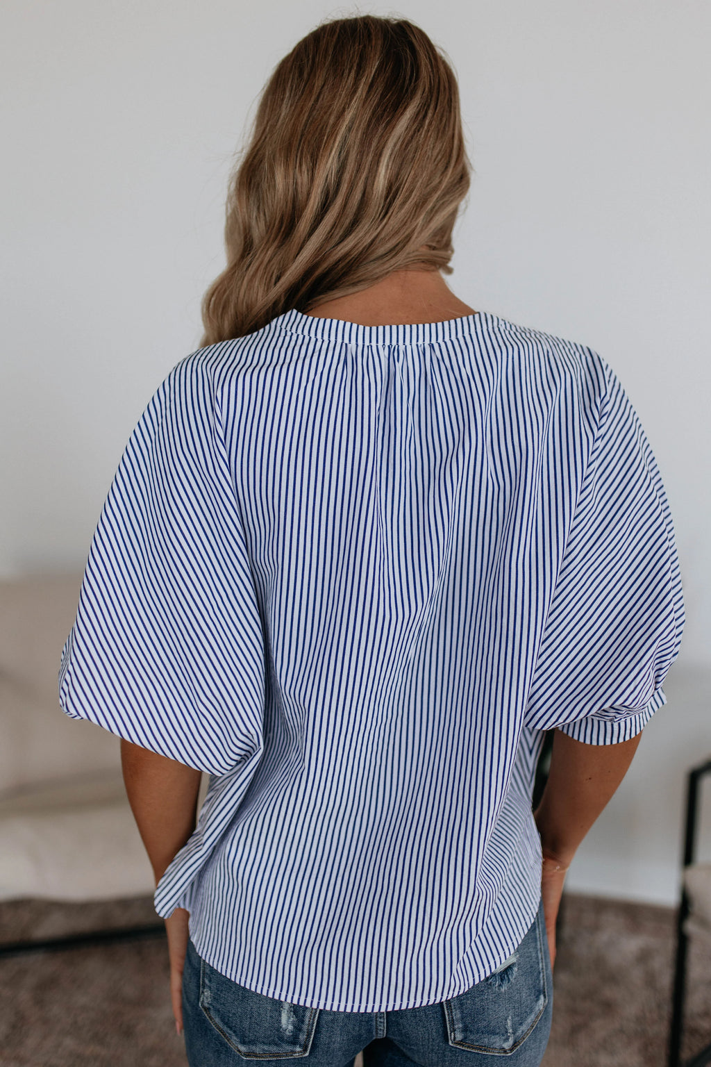 Lorraine Pinstripe Top