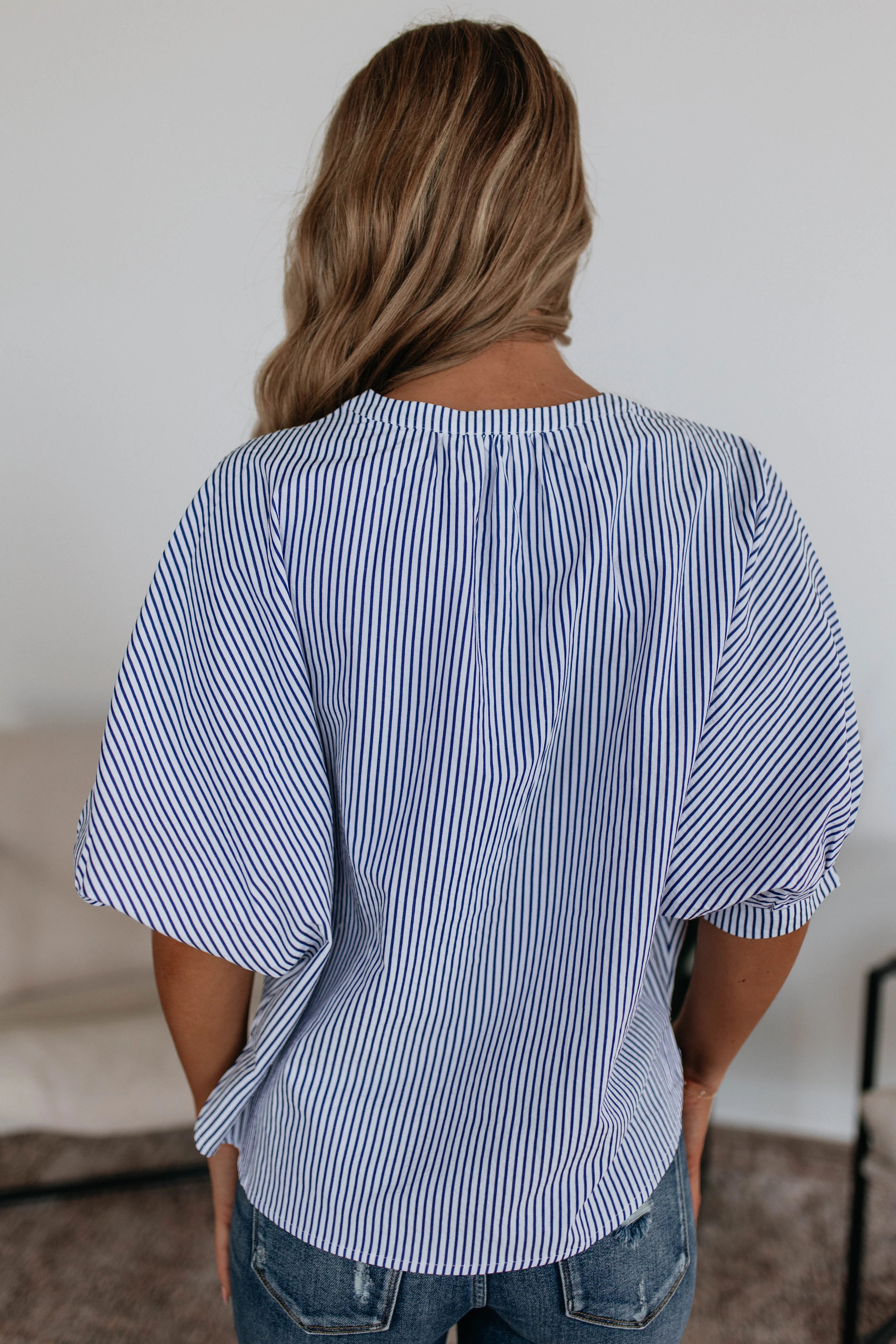 Lorraine Pinstripe Top