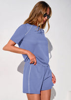 PRETTYGARDEN Sweatsuits Women 2 Piece Outfit Summer Lounge Shorts Sets Matching Spring Travel Beach Vacation Clothes