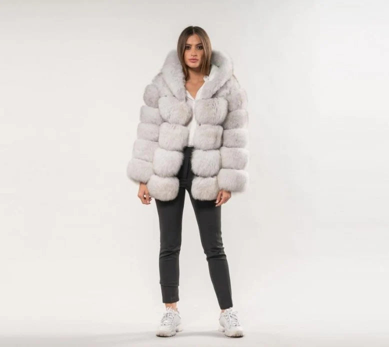 Manteau Glamour En Fourrure