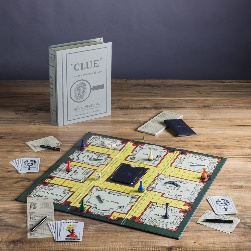 Board Game: Clue Vintage Bookshelf Edition