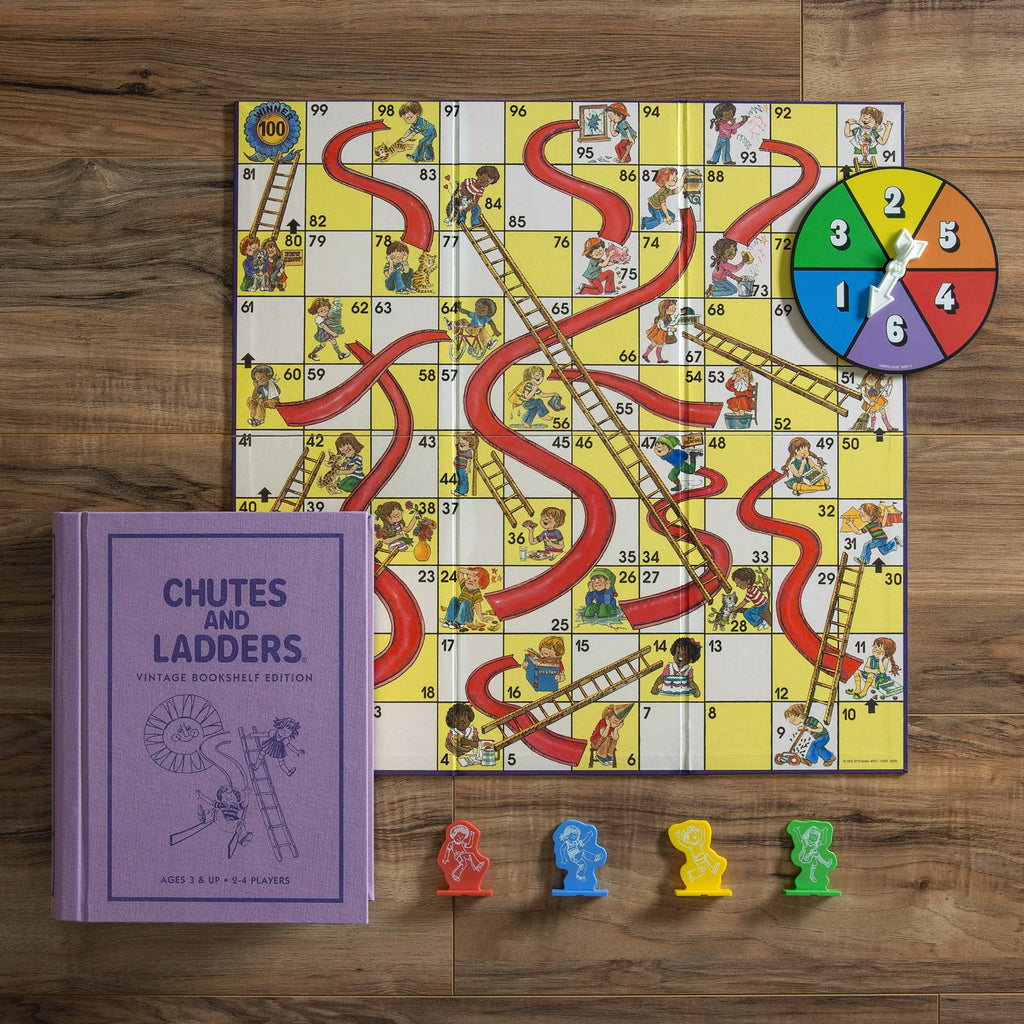Board Game: Chutes and Ladders Vintage Bookshelf Edition