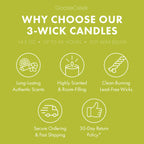 Lemongrass & Sage Aromatherapy 3-Wick Candle