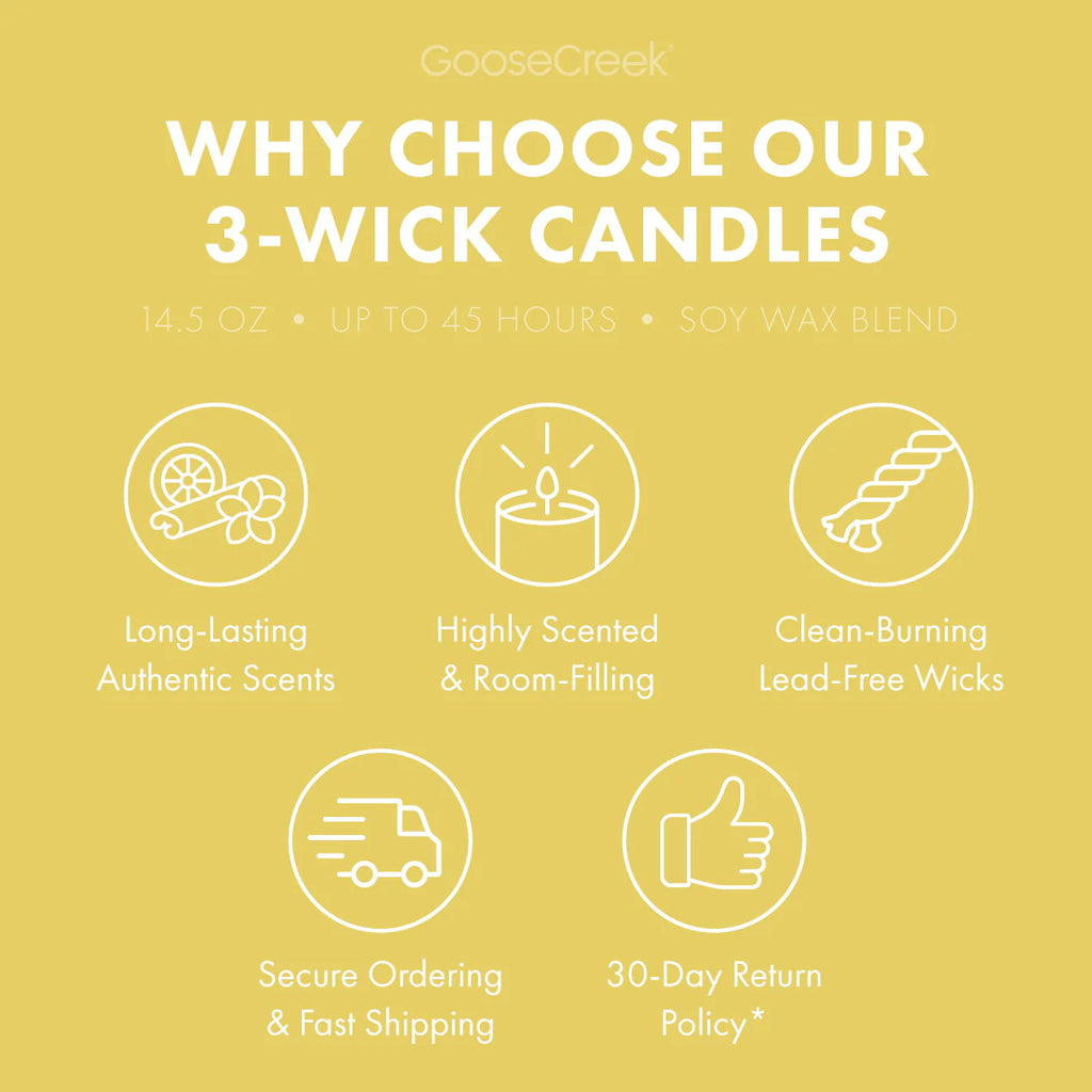 Lemon Boardwalk Cone 3-Wick Candle