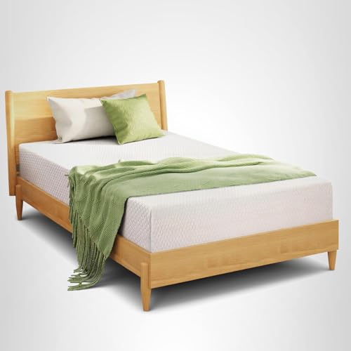 EGOHOME 14 Inch King Mattress, Memory Foam Mattress in a Box with Cooling Green Tea Gel, Relieve Pressure with Medium Support, CertiPUR-US Certified, 80''L x 76''W, White