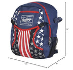Rawlings | REMIX Backpack Equipment Bag | T-Ball & Youth Baseball/Softball-| USA,(Pack of 6)