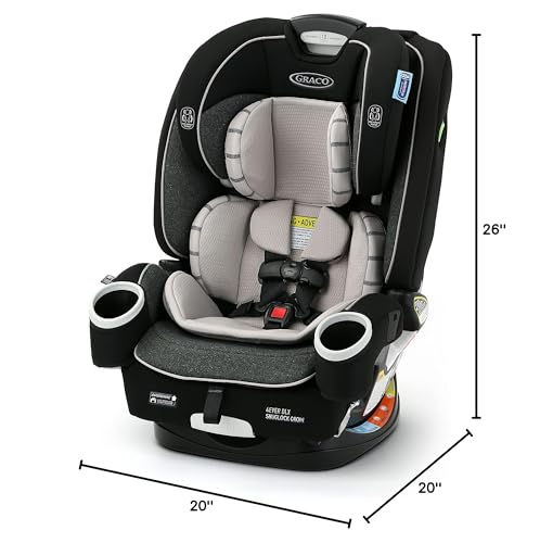Graco 4Ever DLX 4-in-1 Car Seat, Charlie| Infant to Toddler Car Seat, with 10 Years of Use | Rear-Facing, Forward-Facing and Booster Modes | Safe, Comfortable and Convenient