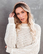 Koko Woven Faux Leather Headband - Cream