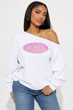 Von Dutch Off Shoulder Sweatshirt